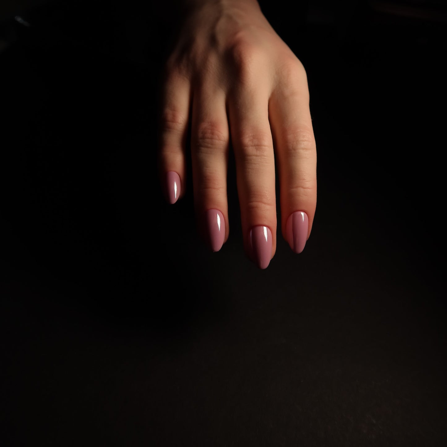 Pink Chrome Medium Almond Soft Gel Press-Ons