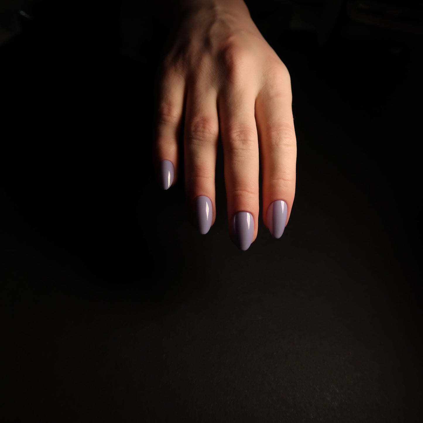 Purple Chrome Medium Almond Soft Gel Press-Ons