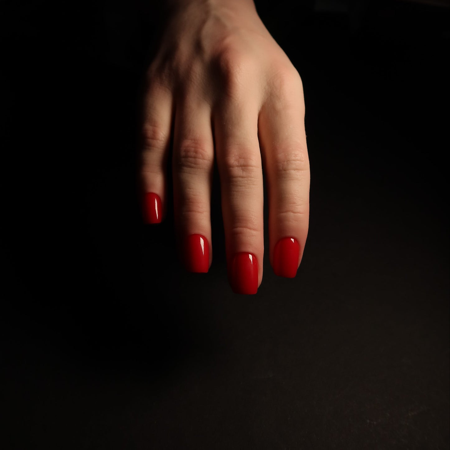 Coral Pink Short Square Soft Gel Press-Ons