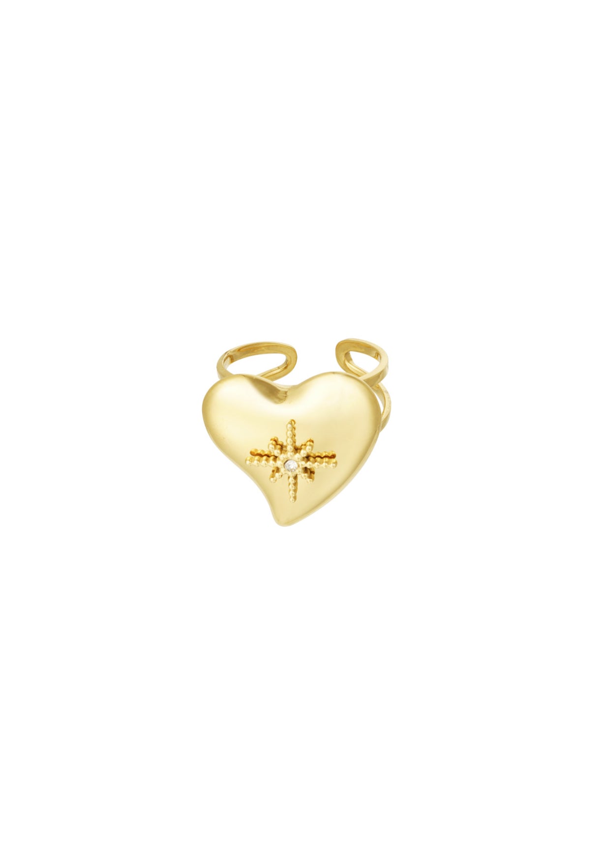 Stone Heart Ring