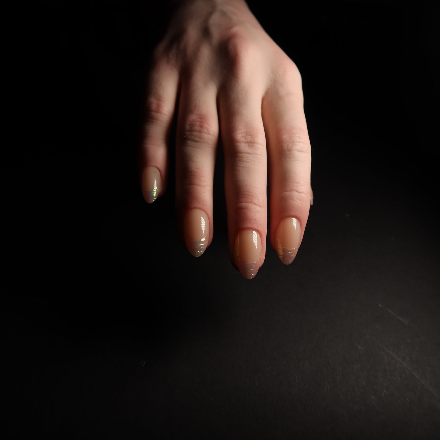 Shell French Medium Almond Soft Gel Press-Ons