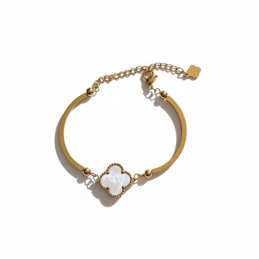 Klaver Stalen Armband