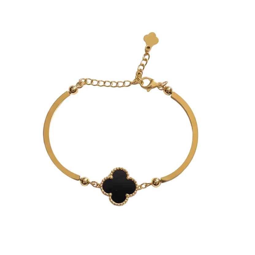 Klaver Stalen Armband