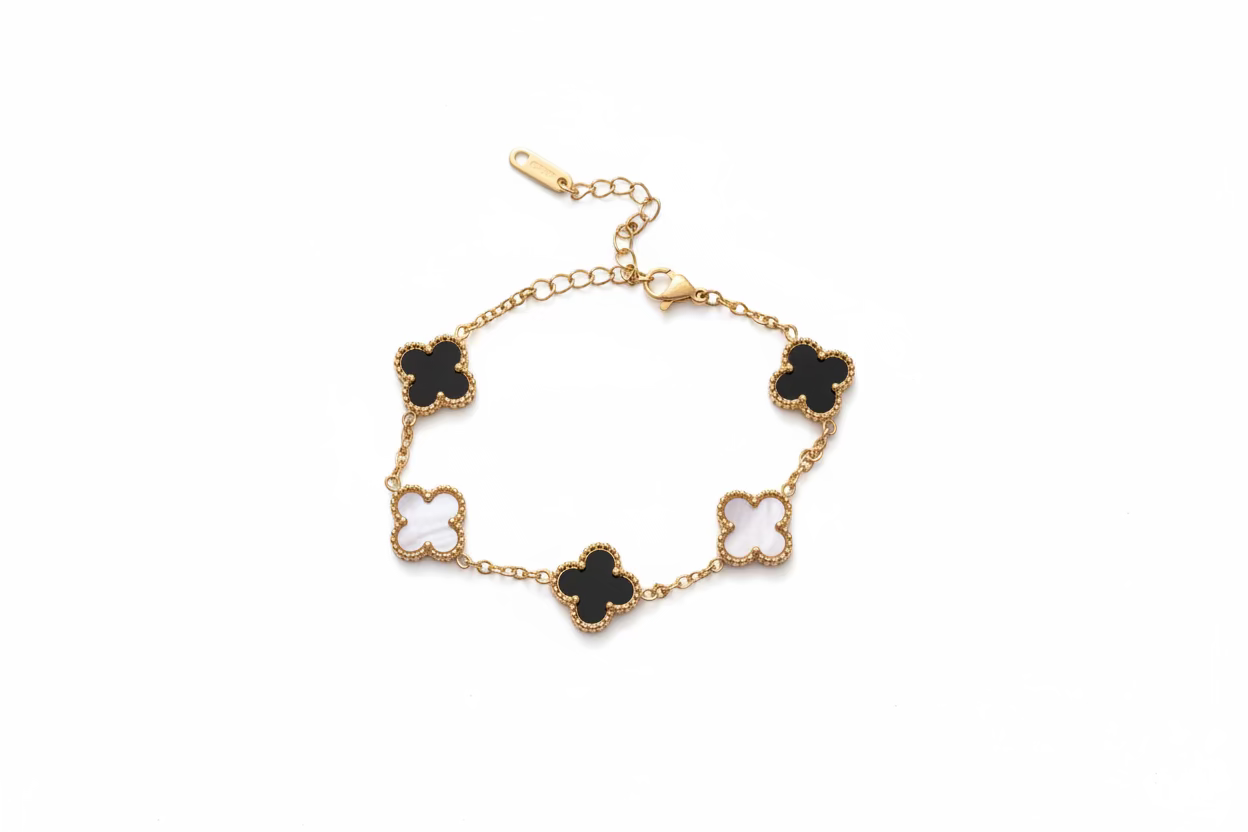 Klaver kleur armband klein 1.3cm