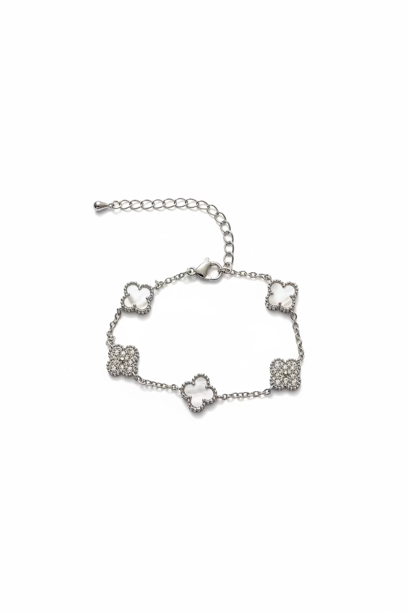 Klaver mini armband diamant 1cm