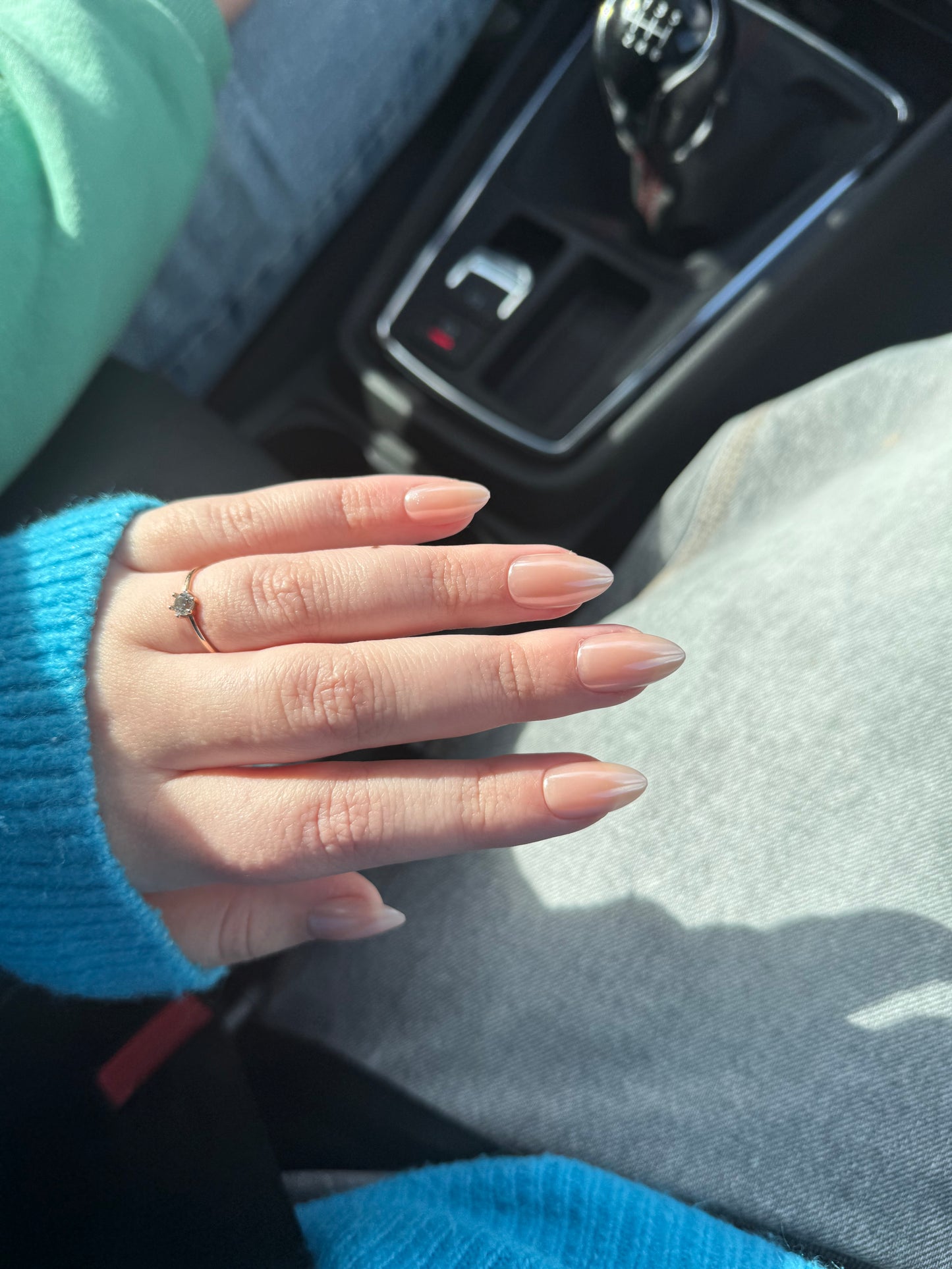 Nude Chrome Medium Almond Soft Gel Press-Ons