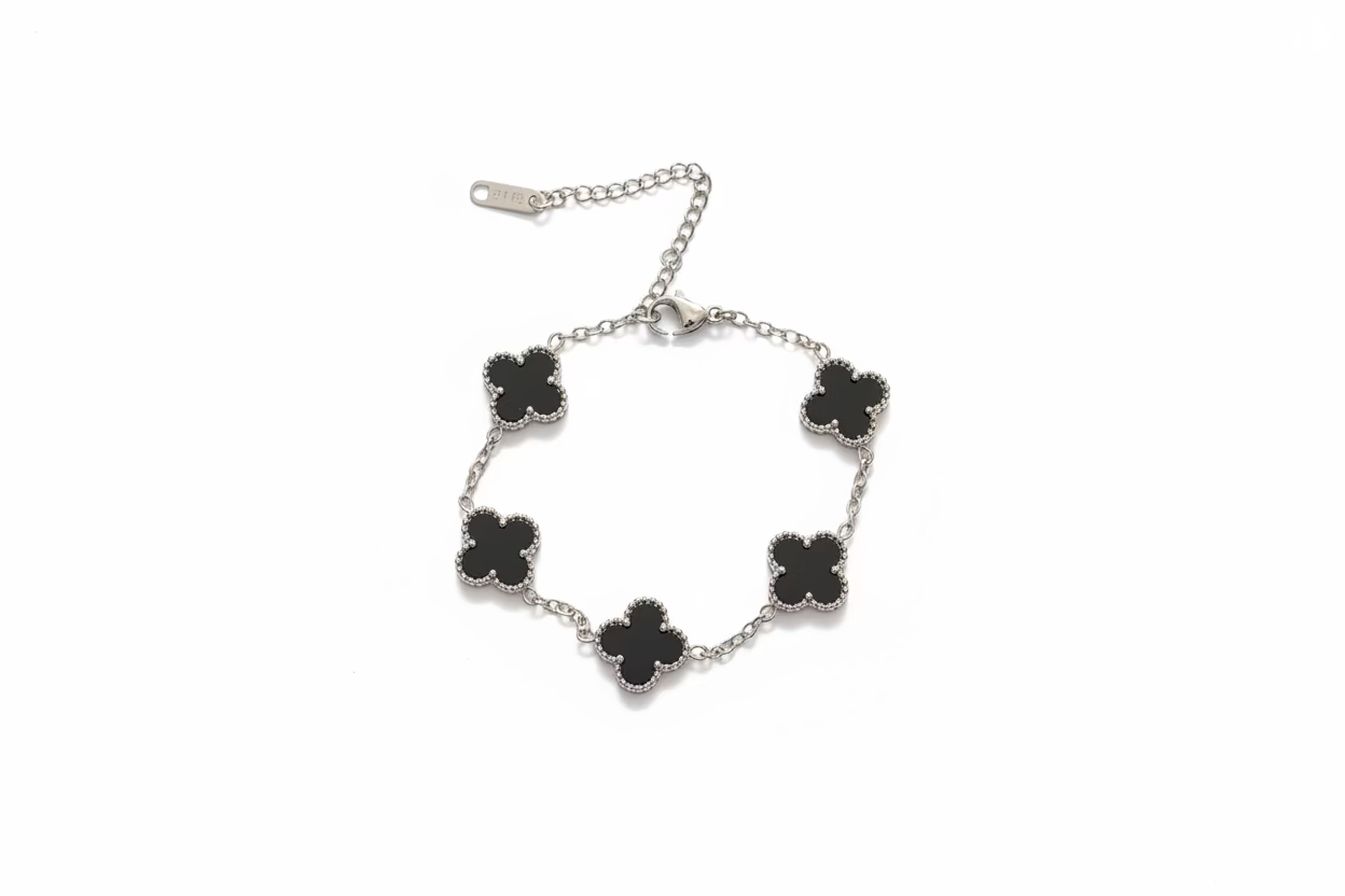 Klaver kleur armband klein 1.3cm