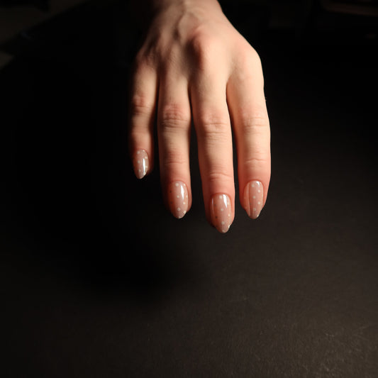 Polka Medium Almond Soft Gel Press-Ons