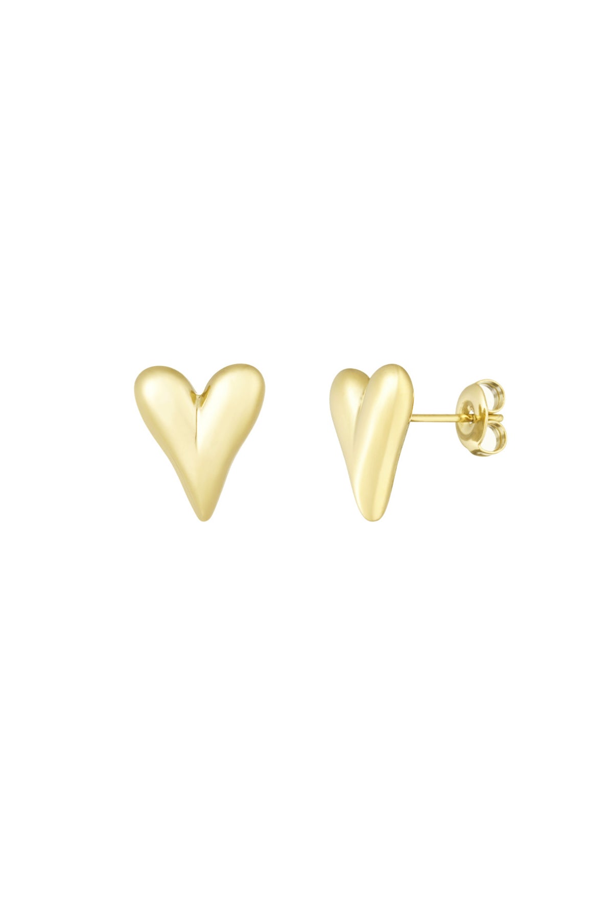 Simple Heart Stud Oorbel