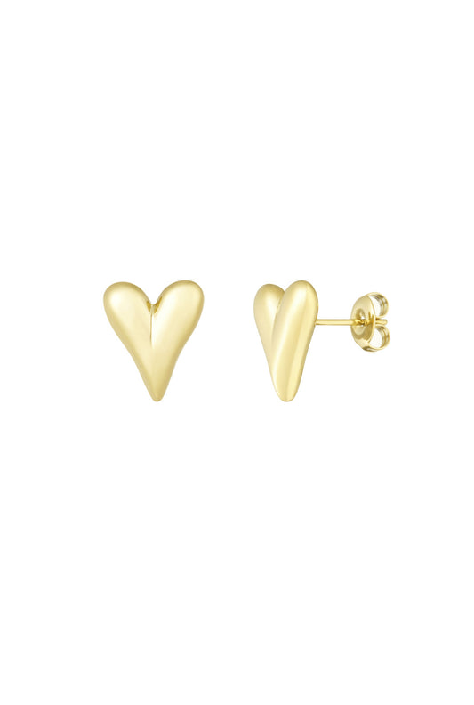 Simple Heart Stud Oorbel